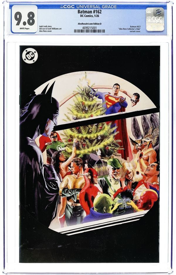 BATMAN (2016) #162 ALEX ROSS COLLECTOR'S CLUB EXCLUSIVE CGC 9.8