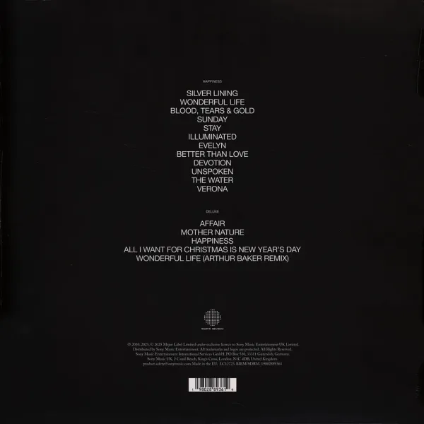Hurts - Happiness 15th Anniversary Picture Disc Edition