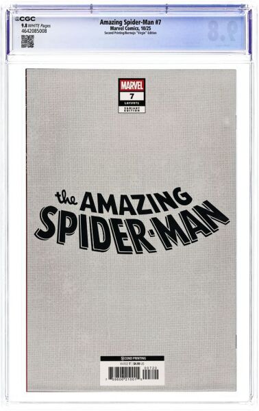 AMAZING SPIDER-MAN (2025) #7H CGC 9.8 – LEE BERMEJO 1:100 RETAILER VIRGIN VARIANT