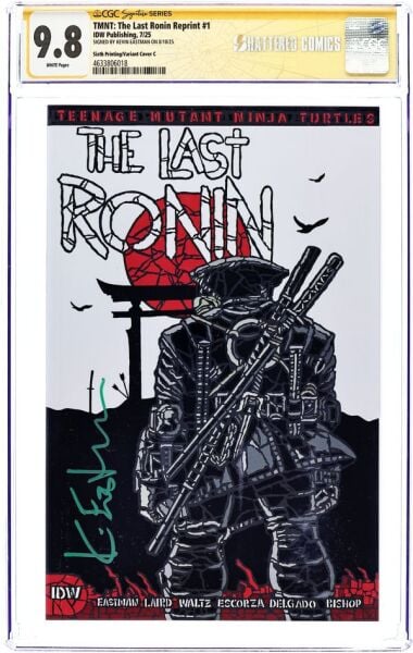 TEENAGE MUTANT NINJA TURTLES: THE LAST RONIN (2020) #1 SHATTERED.C CGC 9.8 SIGNATURE SERIES – KEVIN EASTMAN SIGNED