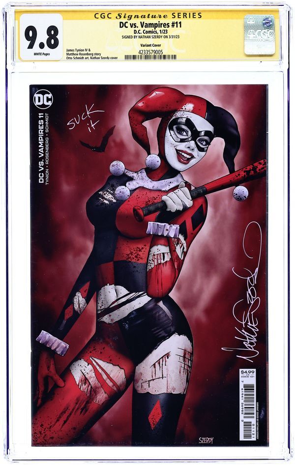 DC VS. VAMPIRES (2021) #11B CGC 9.8 SIGNATURE SERIES – NATHAN SZERDY SIGNED