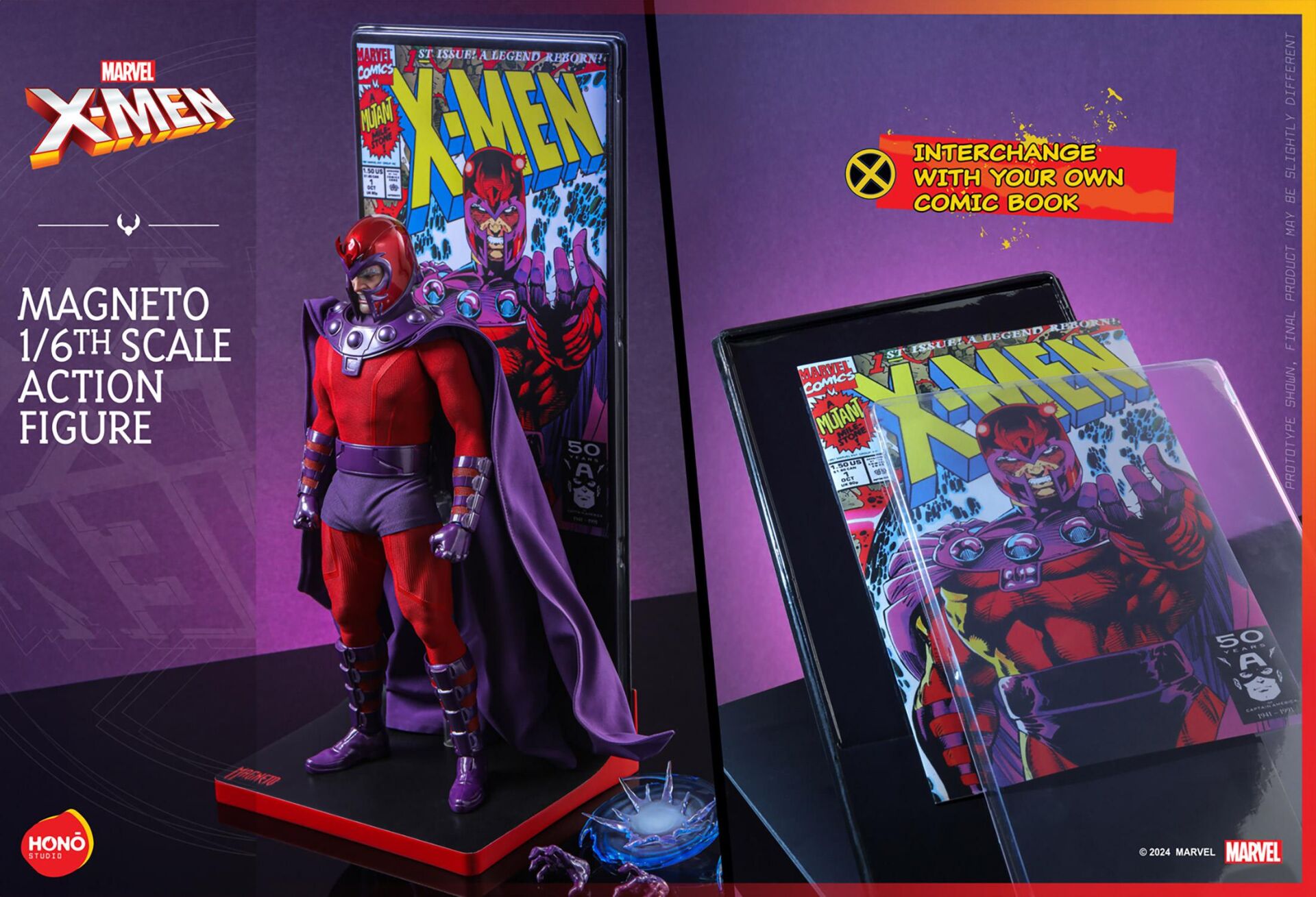 Magneto 1/6 Scale Action Figure Marvel Comics / Honō Studio Cover Series PRE-ORDER