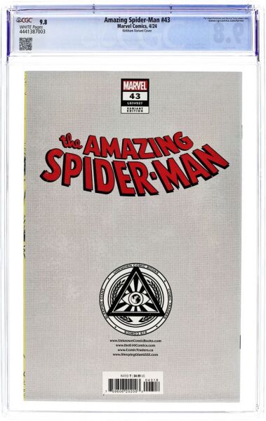 AMAZING SPIDER-MAN (2022) #43 ILLUMINATI.A CGC 9.8 – ILLUMINATI COMICS TYLER KIRKHAM EXCLUSIVE VARIANT