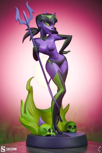 Devil Girl (Purple and Green Variant) Statue Shane Glines Series