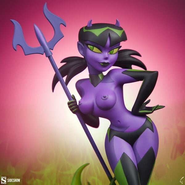 Devil Girl (Purple and Green Variant) Statue Shane Glines Series