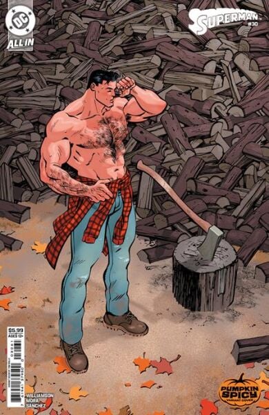 SUPERMAN #30 CVR E TOM REILLY PUMPKIN SPICY CARD STOCK VAR