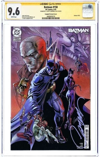 BATMAN (2016) #158D CGC 9.6 SIGNATURE SERIES – J. SCOTT CAMPBELL SIGNED
