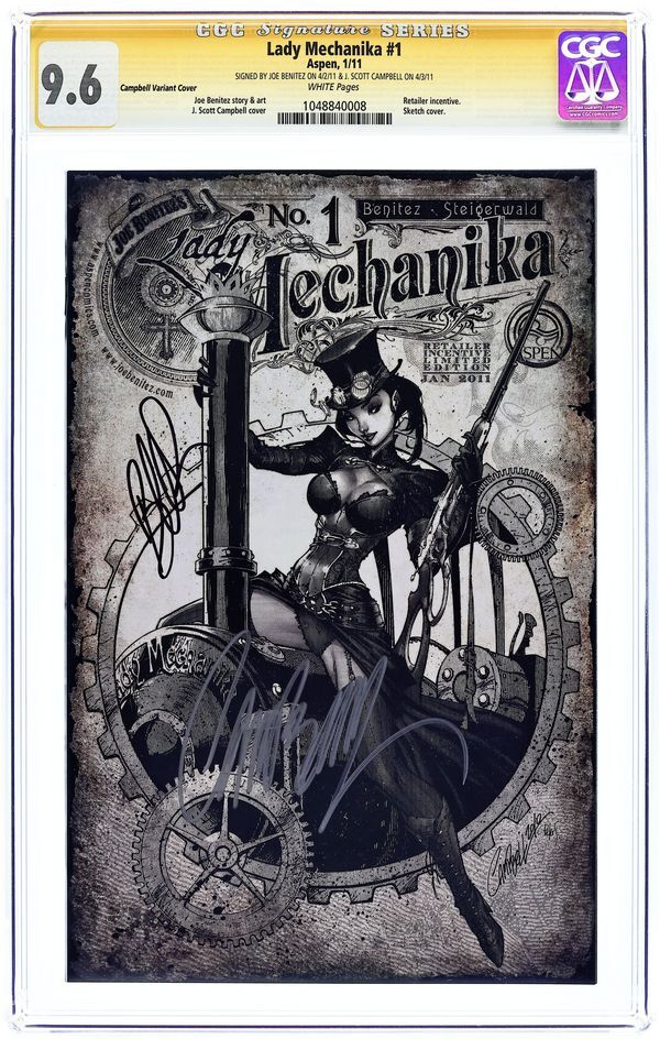 Lady Mechanika (2010) #1D CGC 9.6 Signature Series Joe Benitez & J