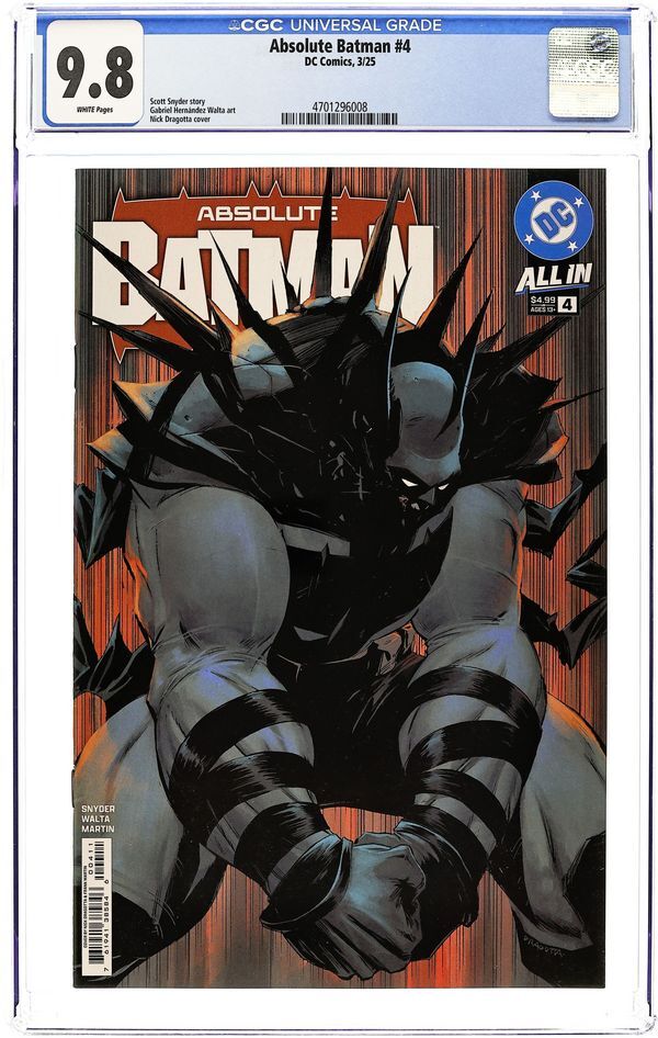 ABSOLUTE BATMAN (2024) #4A CGC 9.8