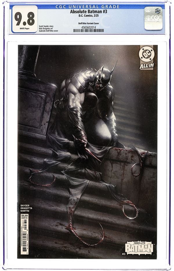 ABSOLUTE BATMAN (2024) #3 GABRIELE DELL'OTTO VARIANT CGC 9.8
