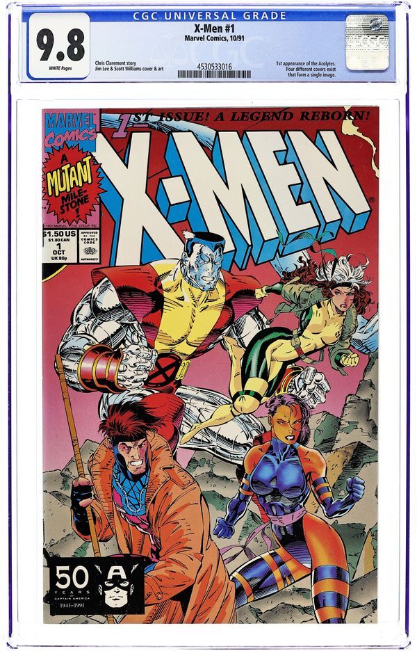 X-MEN (1991) #1B.D CGC 9.8 – JIM LEE CONNECTING COVER B