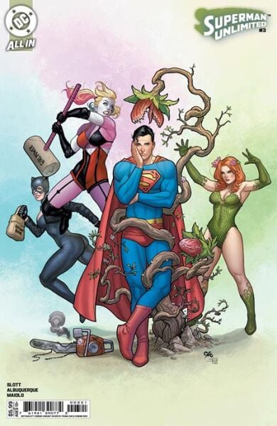 SUPERMAN UNLIMITED #3 CVR E FRANK CHO GOTHAM CITY SIRENS CARD STOCK VAR