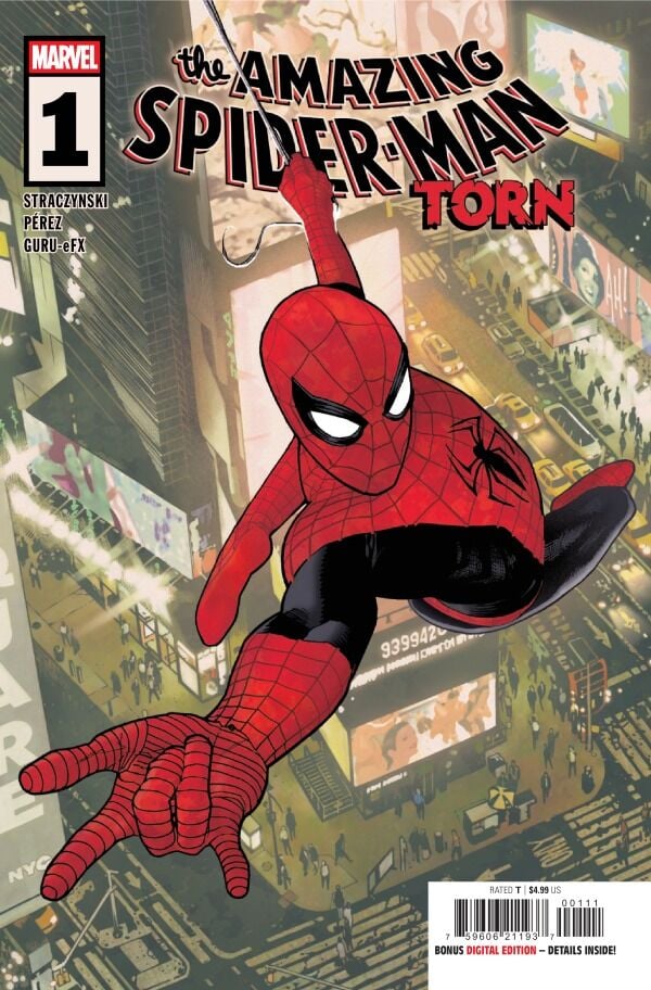 AMAZING SPIDER-MAN TORN #1 ADAM HUGHES COVER