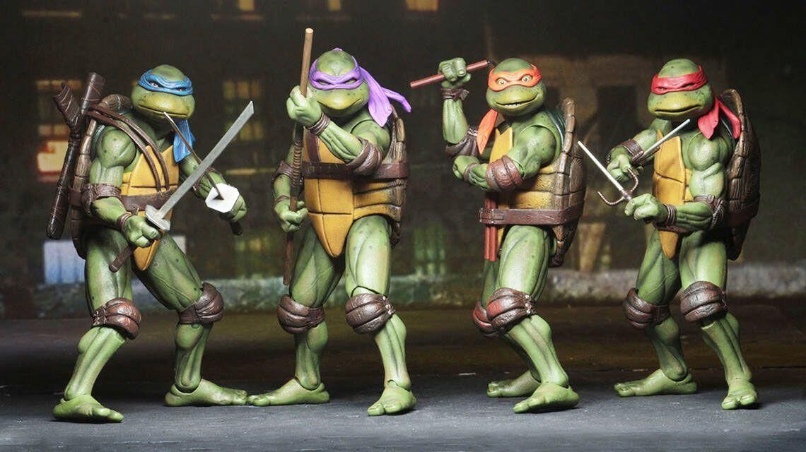 TMNT 1990 Movie 1/4 Figure Set Teenage Mutant Ninja Turtles