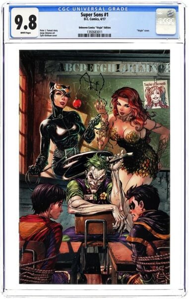 SUPER SONS (2017) #1 UNKNOWN.C CGC 9.8 – UNKNOWN COMICS TYLER KIRKHAM VIRGIN VARIANT
