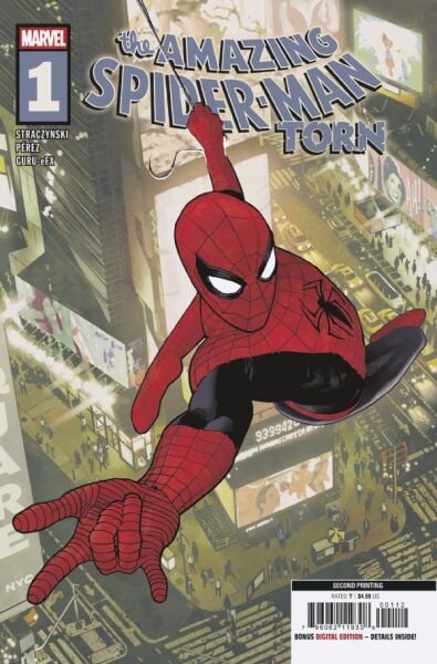 AMAZING SPIDER-MAN TORN #1 ADAM HUGHES COVER 2nd PRINTING