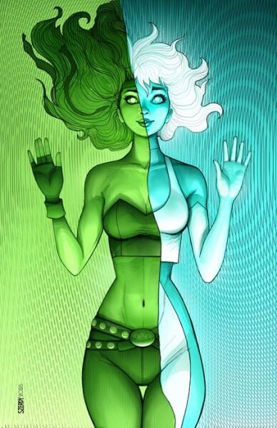 JUSTICE LEAGUE UNLIMITED #19 CVR C NATHAN SZERDY CARD STOCK VAR- PRE-ORDER