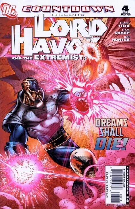 LORD HAVOK AND THE EXTREMISTS #4 (2007) LIAM SHARP COVER