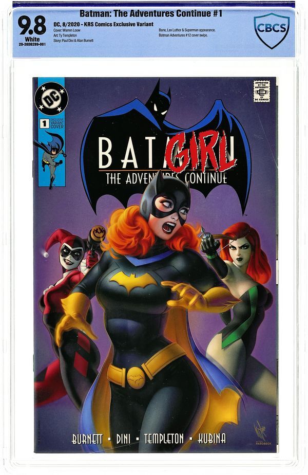 BATMAN: THE ADVENTURES CONTINUE (2020) #1 KRS.B CBCS 9.8 – WARREN LOUW KRS COMICS EXCLUSIVE VARIANT