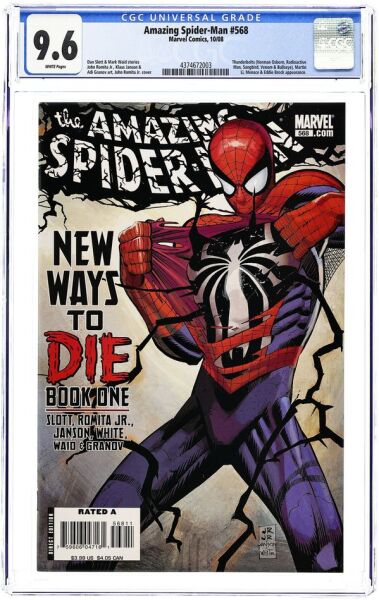 AMAZING SPIDER-MAN (1998) #568A CGC 9.6 – JOHN ROMITA JR. FIRST PRINTING