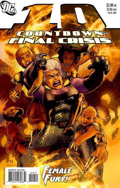 COUNTDOWN TO FINAL CRISIS #10 (2008) STEPHANE ROUX COVER