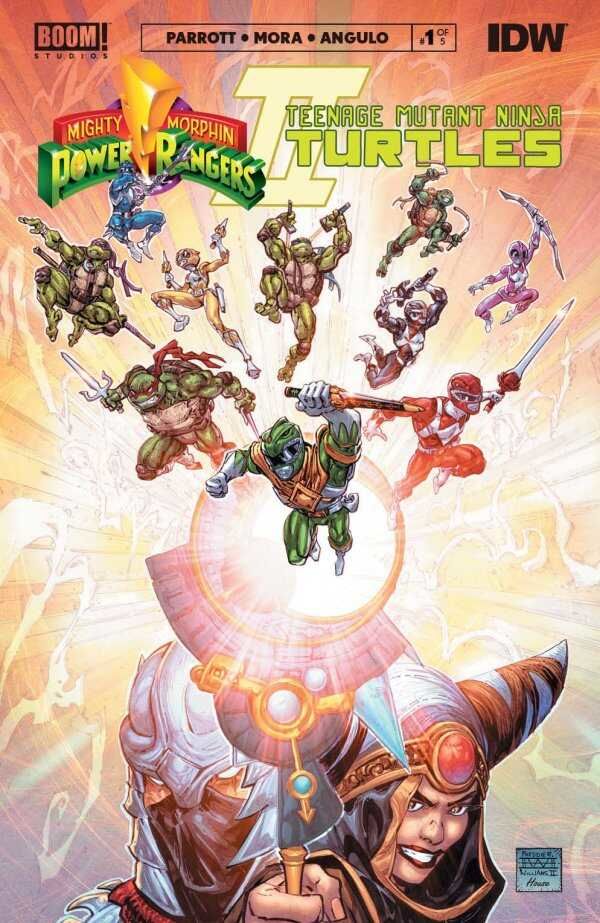 Mighty Morphin Power Rangers / Teenage Mutant Ninja Turtles II #1 Cover K Freddie E. Williams II Deluxe Edition Variant