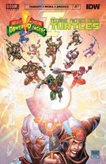 Mighty Morphin Power Rangers / Teenage Mutant Ninja Turtles II #1 Cover K Freddie E. Williams II Deluxe Edition Variant