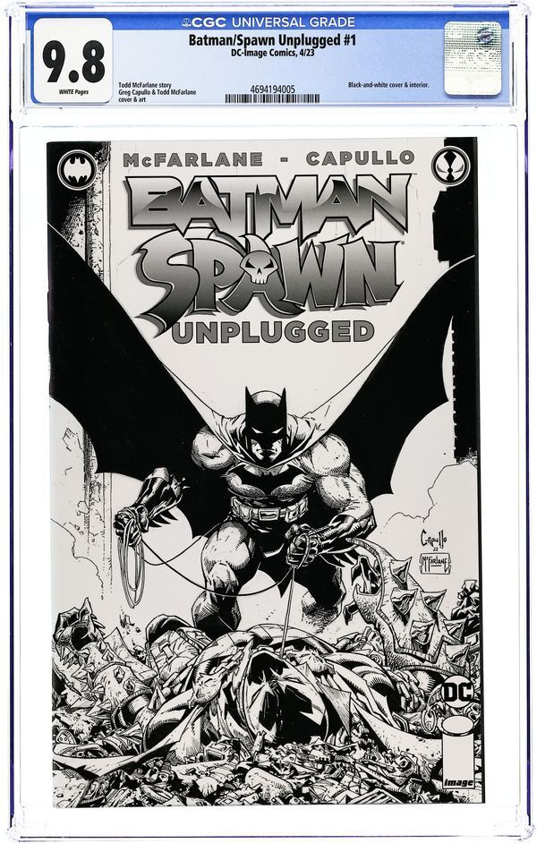 BATMAN/SPAWN: UNPLUGGED (2023) #1 CGC 9.8 – INKS-ONLY EDITION