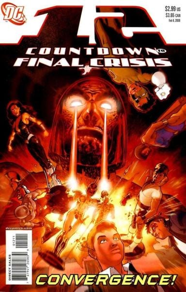 COUNTDOWN TO FINAL CRISIS #12 (2008) STEPHANE ROUX COVER