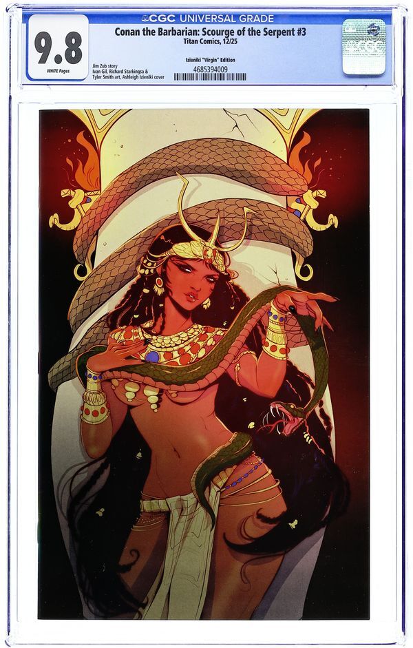 CONAN THE BARBARIAN: SCOURGE OF THE SERPENT (2025) #3E CGC 9.8 – INCENTIVE VARIANT