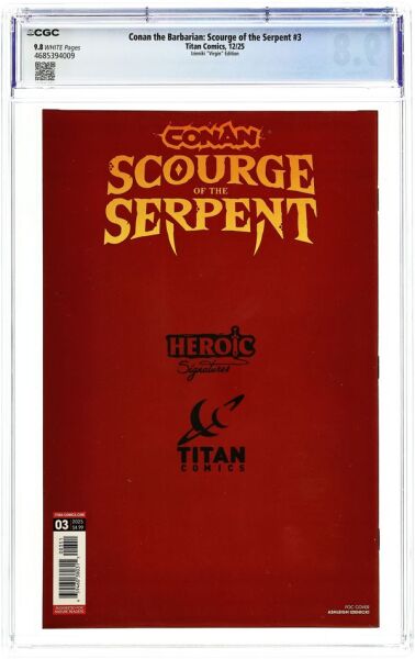 CONAN THE BARBARIAN: SCOURGE OF THE SERPENT (2025) #3E CGC 9.8 – INCENTIVE VARIANT