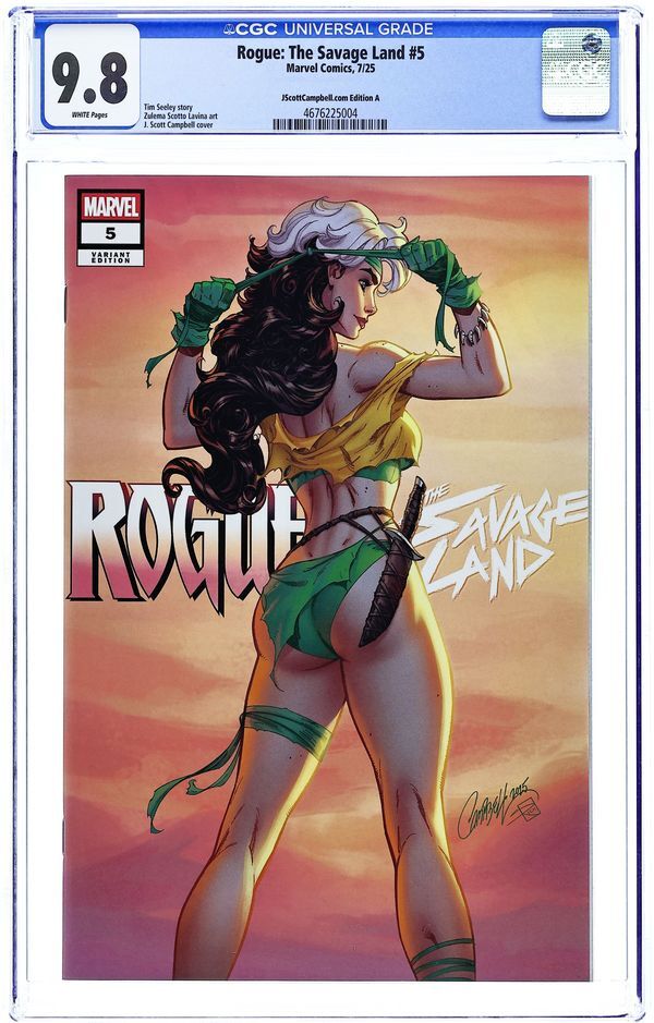 ROGUE: THE SAVAGE LAND (2025) #5 JSC.C CGC 9.8 – J. SCOTT CAMPBELL COVER C VARIANT