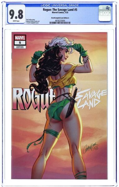 ROGUE: THE SAVAGE LAND (2025) #5 JSC.C CGC 9.8 – J. SCOTT CAMPBELL COVER C VARIANT