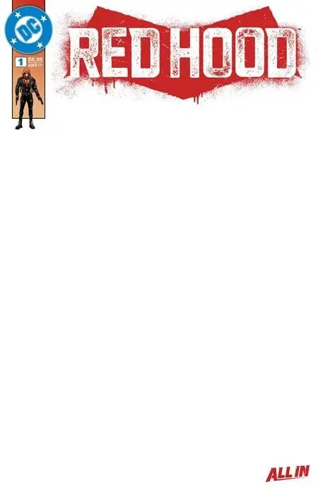 RED HOOD #1 BLANK COVER / CANCELLED SERIES GEM