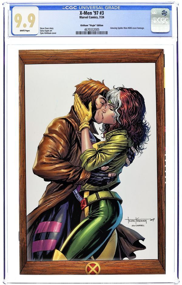 X-MEN '97: SEASON ONE (2024) #3 TYLER KIRKHAM EXCLUSIVE CGC 9.9 – VIRGIN VARIANT