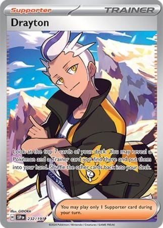Drayton - 232/191 - Full Art Secret Rare Scarlet & Violet: Surging Sparks Singles