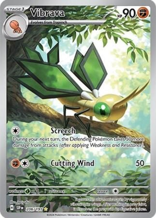 Vibrava - 206/191 - Illustration Rare Scarlet & Violet: Surging Sparks Singles