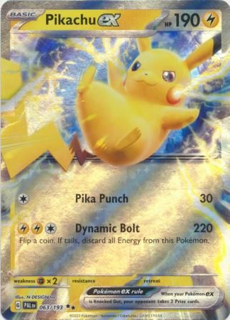 Pikachu ex - 063/193 - Ultra Rare Scarlet & Violet: Paldea Evolved Singles