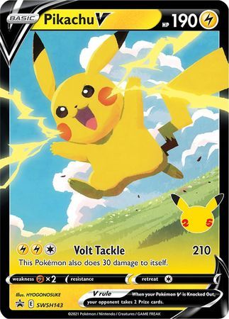 Pikachu V - SWSH143 - Promo Pokemon Sword & Shield Promos
