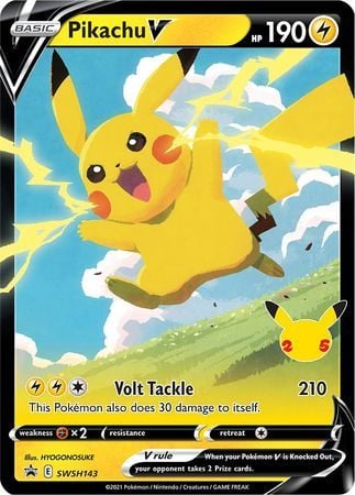 Pikachu V - SWSH143 - Promo Pokemon Sword & Shield Promos