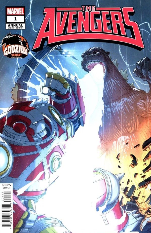 The Avengers Annual #1 Pete Woods Godzilla Variant