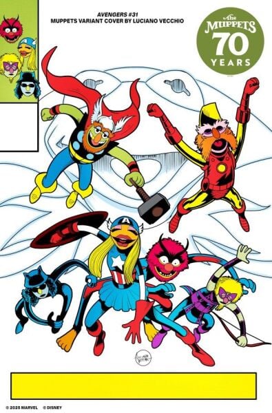 AVENGERS #31 LUCIANO VECCHIO MUPPETS VARIANT