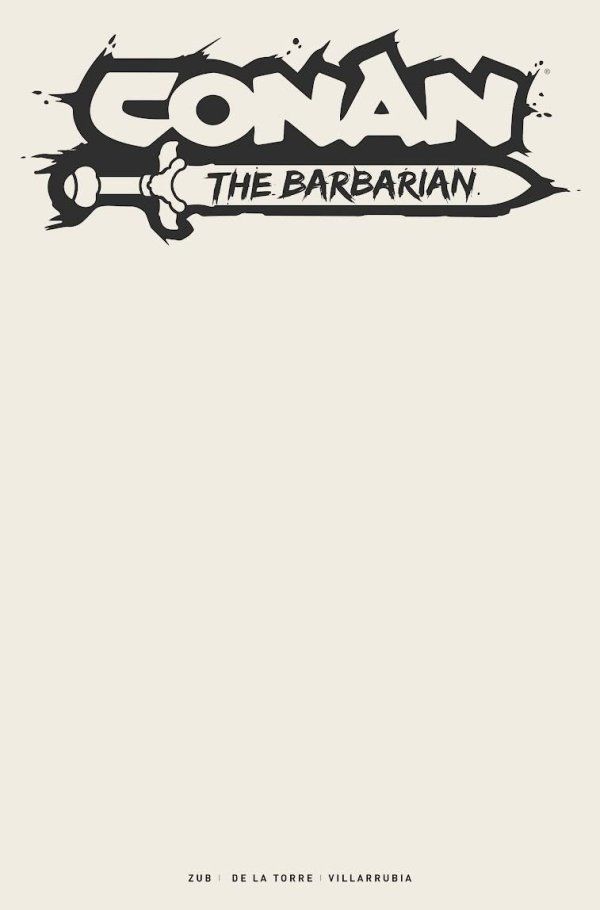 Conan the Barbarian #1 Blank Cover