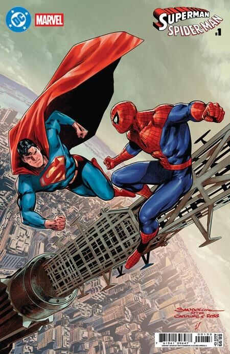 DC MARVEL SUPERMAN SPIDER-MAN #1 (ONE SHOT) CVR S RAFA SANDOVAL CARD STOCK VAR