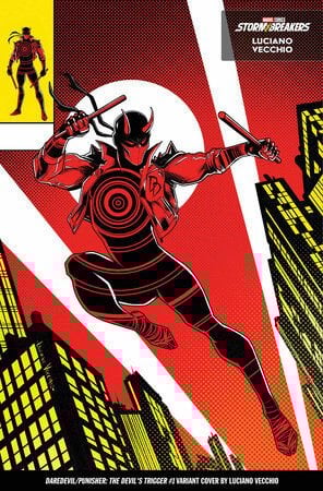 DAREDEVIL/PUNISHER: THE DEVIL'S TRIGGER #1 LUCIANO VECCHIO FROM THE CHAOS A COSTUME VARIANT
