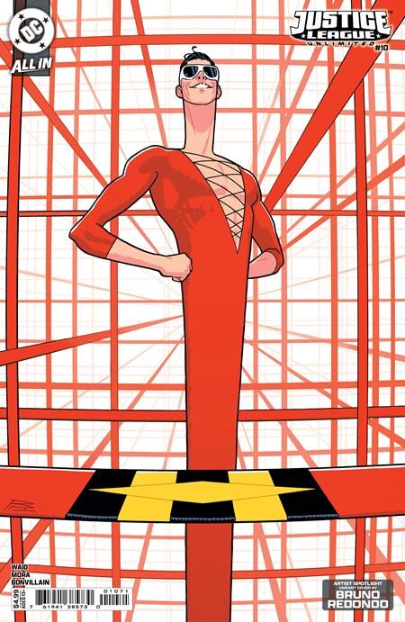 JUSTICE LEAGUE UNLIMITED #10 CVR E BRUNO REDONDO ARTIST SPOTLIGHT CARD STOCK VAR