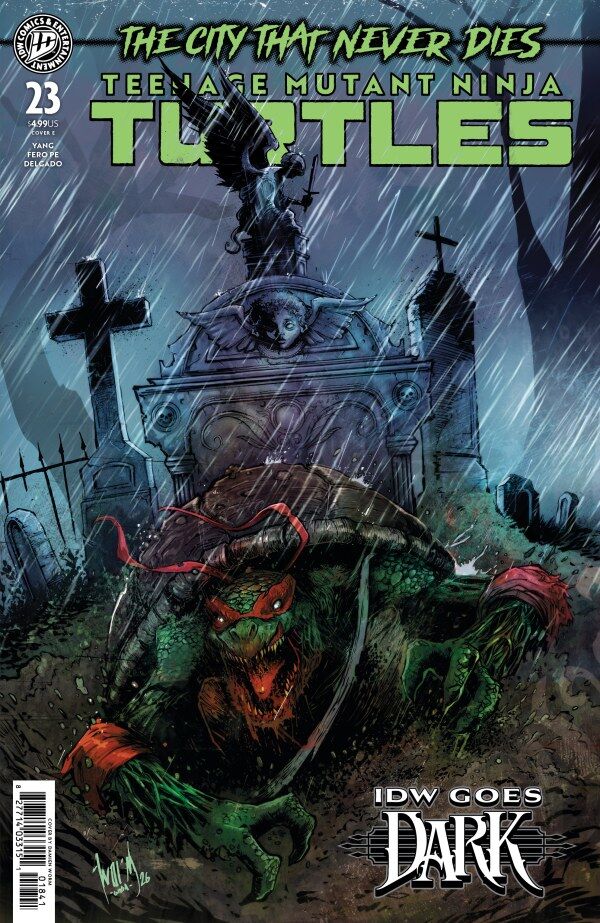 TEENAGE MUTANT NINJA TURTLES: SHREDDER #23 - DAMIEN WORM IDW GOES DARK VARIANT - PRE ORDER