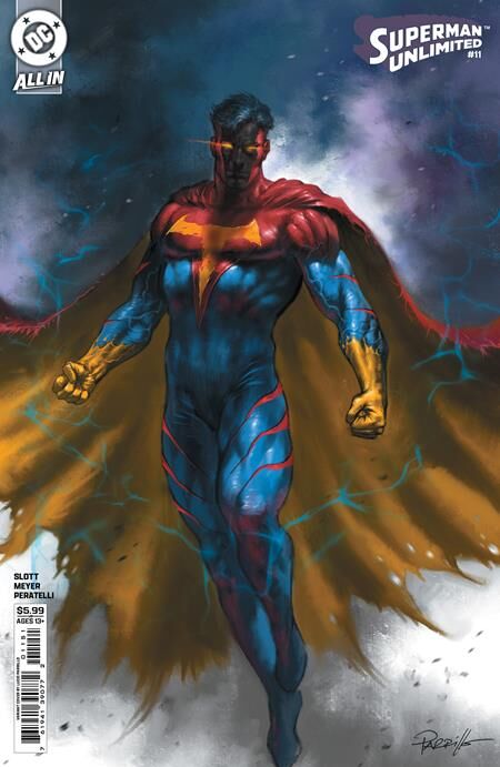 SUPERMAN UNLIMITED #11 CVR D LUCIO PARRILLO CARD STOCK VAR