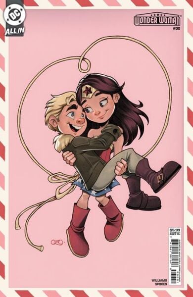 WONDER WOMAN #30 CVR E CHRISSIE ZULLO VALENTINES DAY CARD STOCK VAR