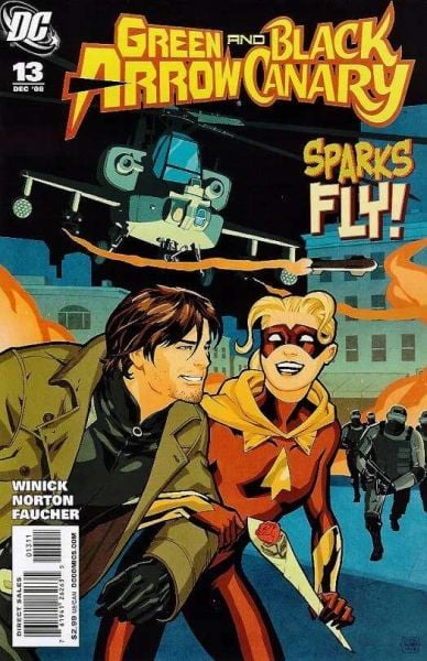 GREEN ARROW AND BLACK CANARY #13 (2008) CLIFF CHIANG COVER